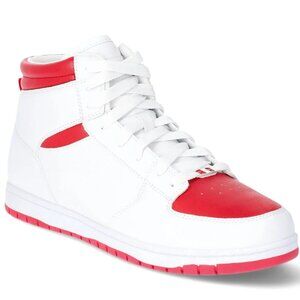 NWT FUBU Men's Heritage Basketball Shoes High-Top Sneakers White/Red Size 11